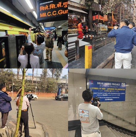 デリー・メトロ 撮影コーディネート